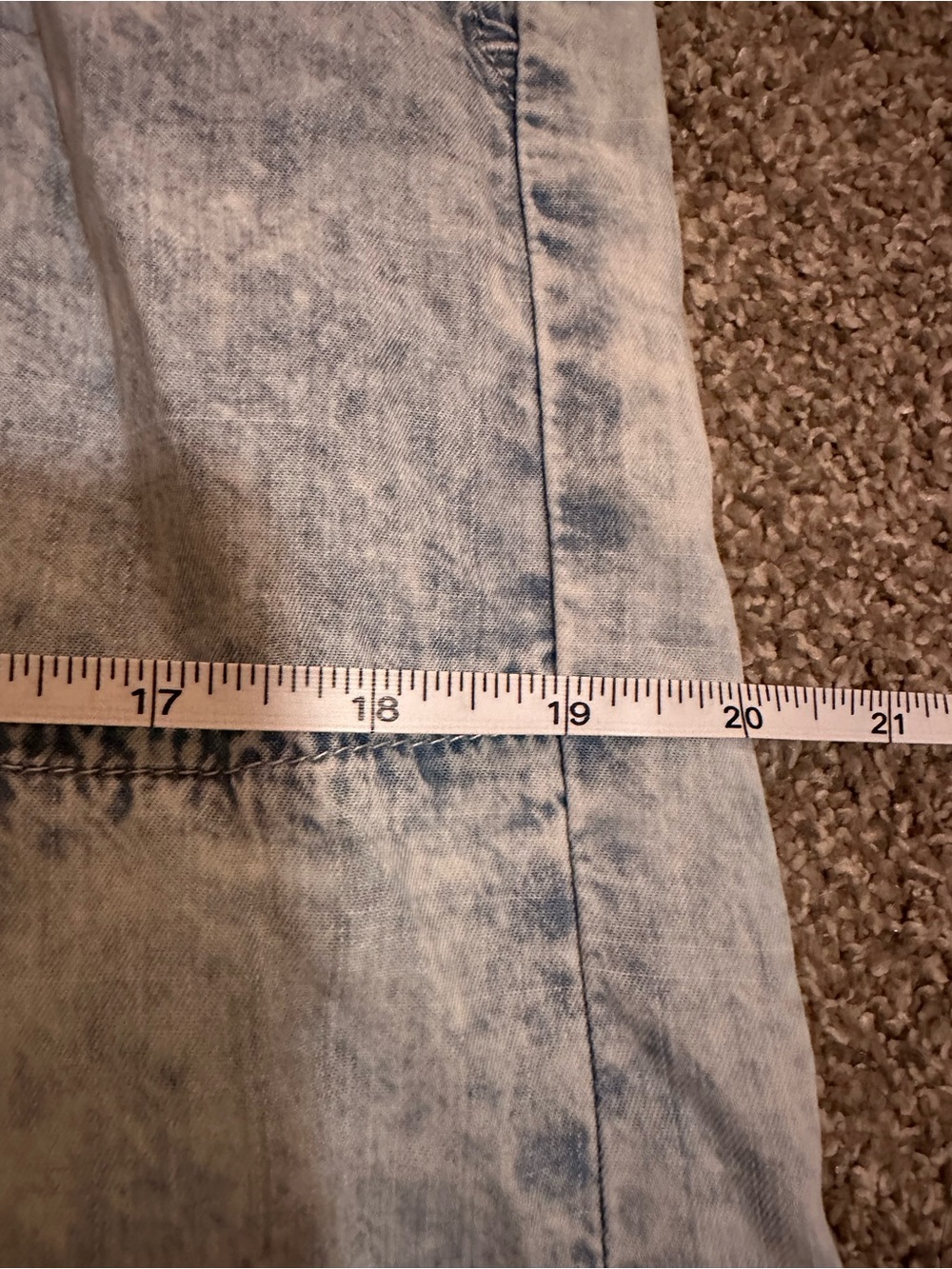 Splendid Pants Wide Leg Blue Stone Wash Lyocell Pull On Pockets Women’s L Beach - Picture 14 of 14
